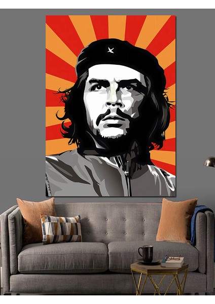 Che Guevara Portresi Dekoratif Kanvas - Mdf Ahşap Tablo modelleri