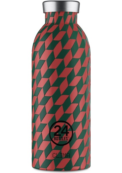 Clima Bottle Groovy Red Paslanmaz Çelik Termos 500 ml