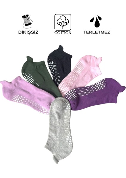 6'li Paket Kaymaz Dikişsiz Çocuk Patik Çorap modelleri