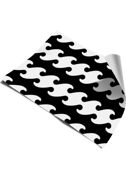 Merdiven Sticker Kendinden Yapışkanlı Folyo Kaplama 5 Adet Siyah-Beyaz (18 cm x 120 cm ) fiyatları