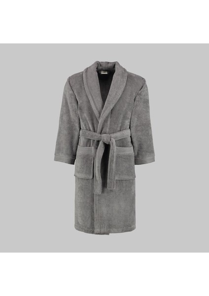 Soho Gri %100 Pamuk X-Large Beden Bornoz