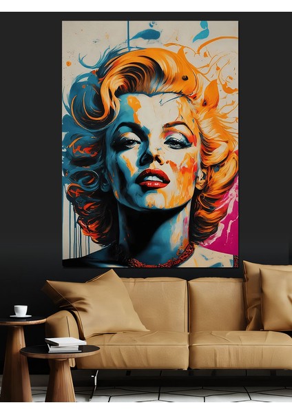 Marilyn Monroe Sanatı Dekoratif Kanvas - Mdf Ahşap Tablo