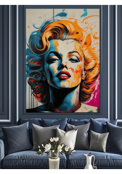 Marilyn Monroe Sanatı Dekoratif Kanvas - Mdf Ahşap Tablo