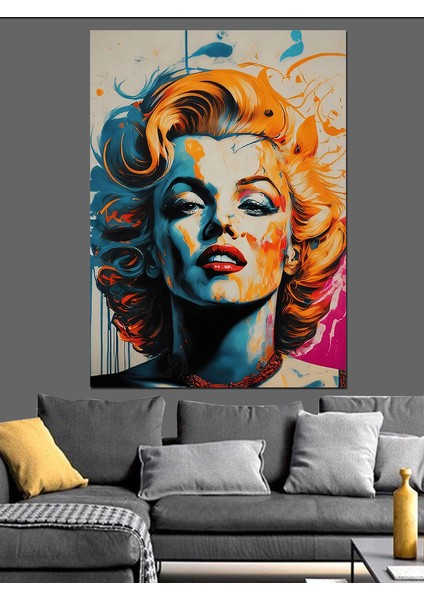 Marilyn Monroe Sanatı Dekoratif Kanvas - Mdf Ahşap Tablo
