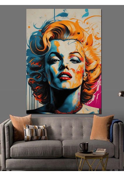Marilyn Monroe Sanatı Dekoratif Kanvas - Mdf Ahşap Tablo