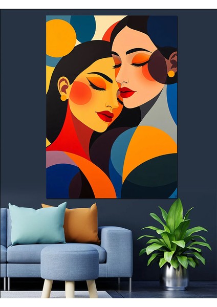 Sarılma ve Soyut Sanat Dekoratif Kanvas - Mdf Ahşap Tablo fiyatları