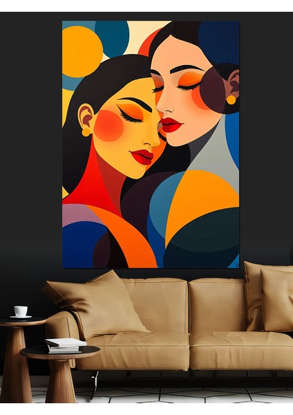 Sarılma ve Soyut Sanat Dekoratif Kanvas - Mdf Ahşap Tablo modelleri