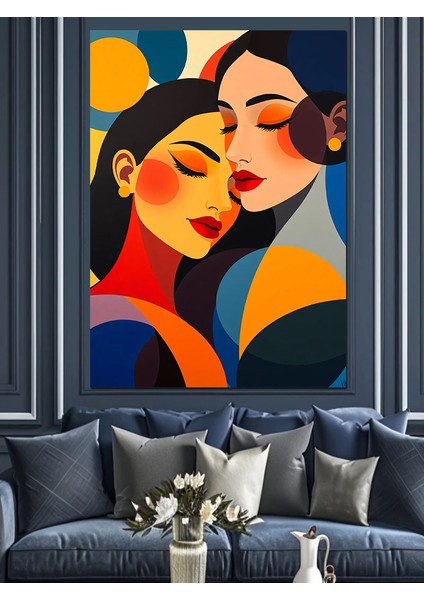 Sarılma ve Soyut Sanat Dekoratif Kanvas - Mdf Ahşap Tablo fırsatları
