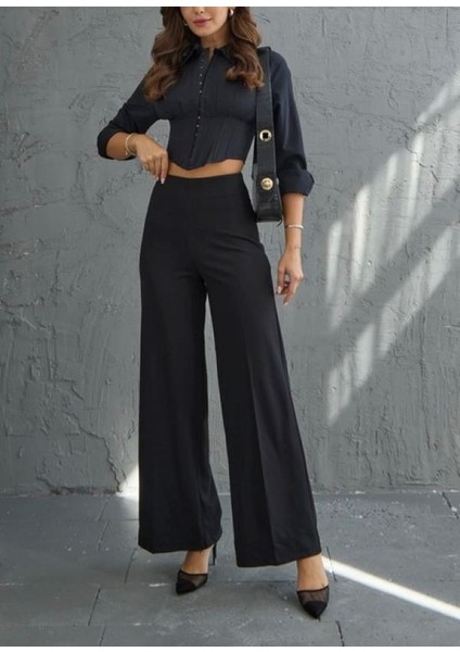 Likralı Palazzo Pantolon modelleri