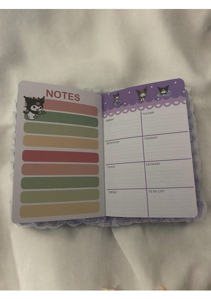 Kuromi Desenli Mıknatıs Kapaklı Puff Defter fiyatları