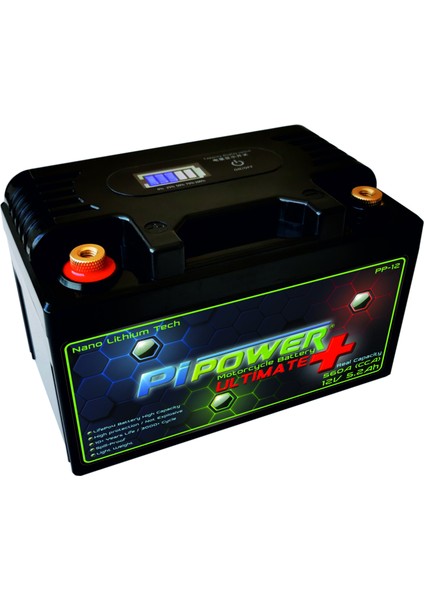 Ultimate+ 12V5,2AH Lithium Lifepo4 Lityum Motosiklet Aküsü