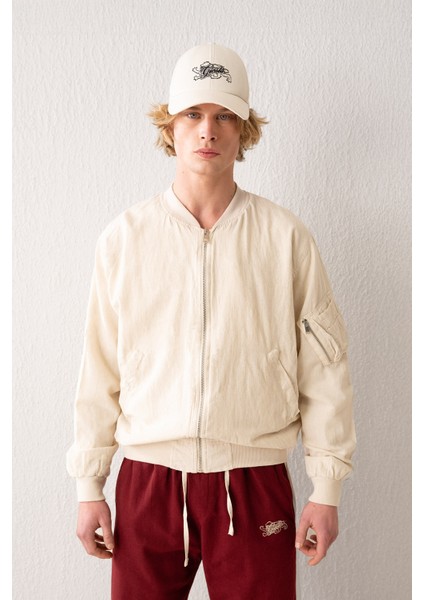 Keten Bomber Bej Ceket