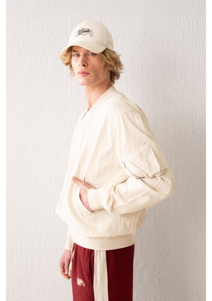 Keten Bomber Bej Ceket modelleri