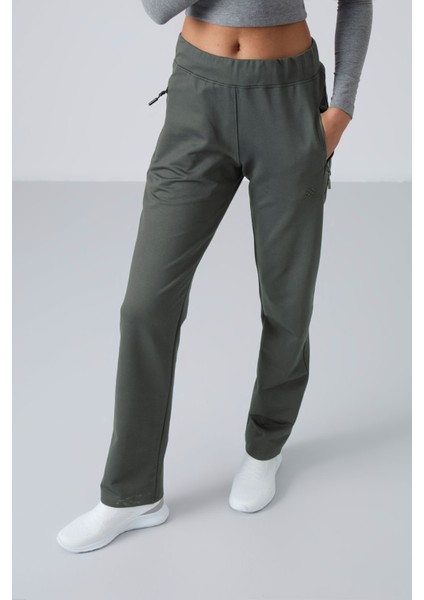 Çağla Fermuar Cepli Rahat Form Klasik Paça Kadın Eşofman Alt - 94195