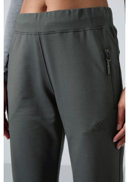 Çağla Fermuar Cepli Rahat Form Klasik Paça Kadın Eşofman Alt - 94195 fırsatları