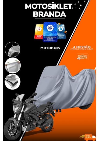 Motosiklet Branda Bajaj Dominar (En Kalın) Kumaş Ömürlük Kullanım (Tokalı)