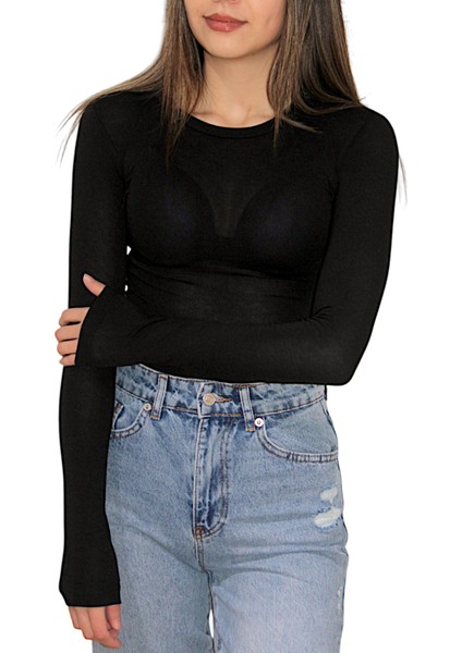 Kadın Ince Uzun Kollu Bodysuit1 fiyatları