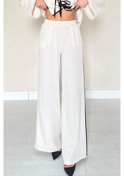 Bej Fiyonklu Keten Takım fırsatları