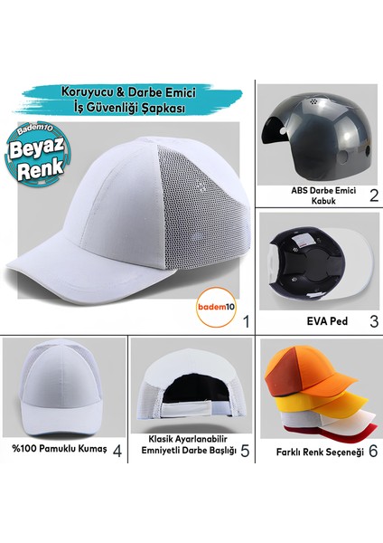 Hafif Iş Güvenlik Darbe Koruyucu Koruma Baş Şapkası Bareti Unisex Kamuflaj Beyzbol Tarzı Kask Şapka