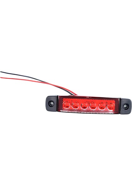 10 Adet Kırmızı Parmak Lamba 6 LED 12V 24V