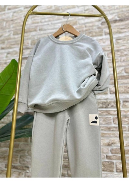 Unisex Gri Basic Alt Üst Eşofman Takım