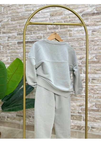 Unisex Gri Basic Alt Üst Eşofman Takım