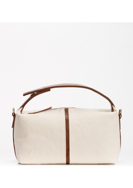 Kahve Nyra Kanvas El ve Omuz Çantası