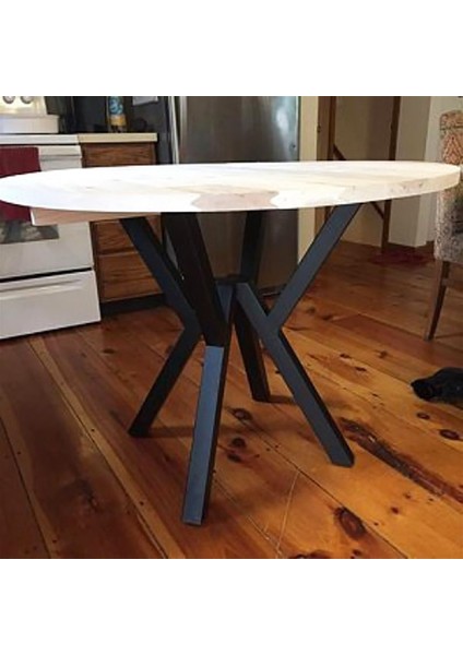 Metal Yuvarlak Masa Yemek Masası Çalışma Masası Ayağı 72 cm Mobilya Ayağı