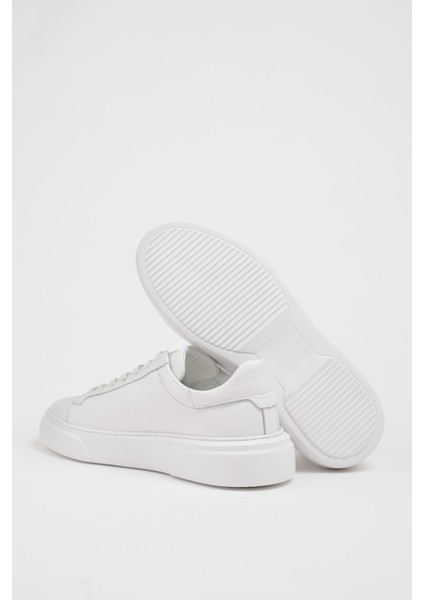 Özel Tasarım Havuz Taban Deri Sneakers Ayakkabı