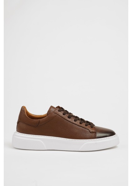 Özel Tasarım Havuz Taban Deri Sneakers Ayakkabı