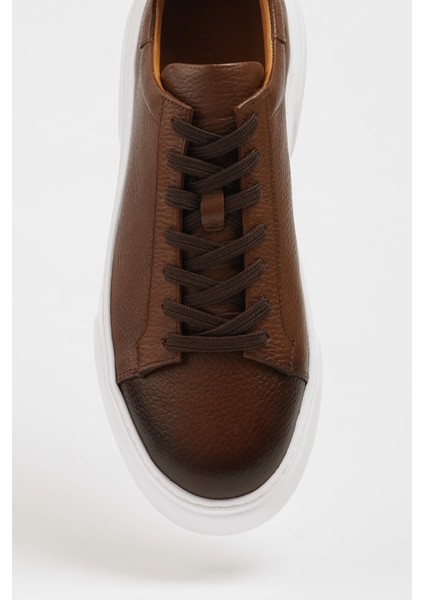 Özel Tasarım Havuz Taban Deri Sneakers Ayakkabı