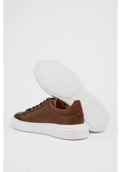 Özel Tasarım Havuz Taban Deri Sneakers Ayakkabı