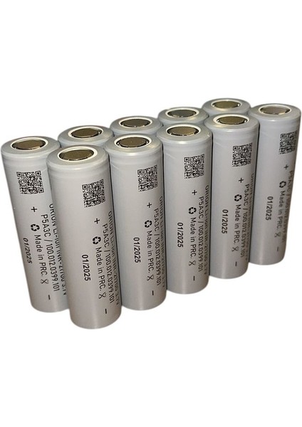 10 Adet 21700 3.7V 5000 Mah 3c Li-Ion Pil