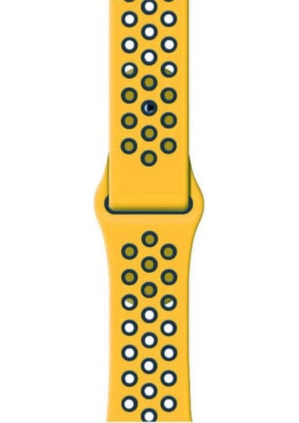 Apple Watch Series 5 40 mm Fileli Kordon Sarı-Siyah
