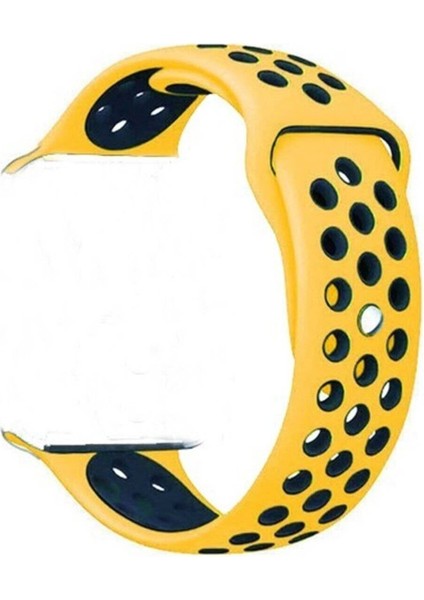 Apple Watch Series 5 40 mm Fileli Kordon Sarı-Siyah