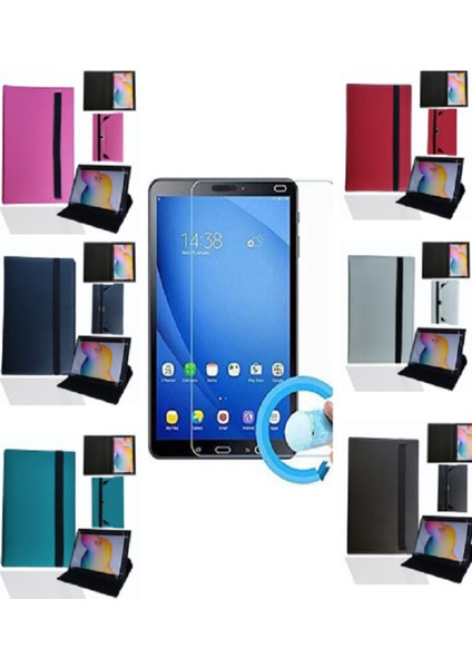 Huaweı Medıapad T5 10 Octa Core 10.1" Tablet Uyumlu Standlı Tablet Kılıfı + Nano Ekran Koruyucu