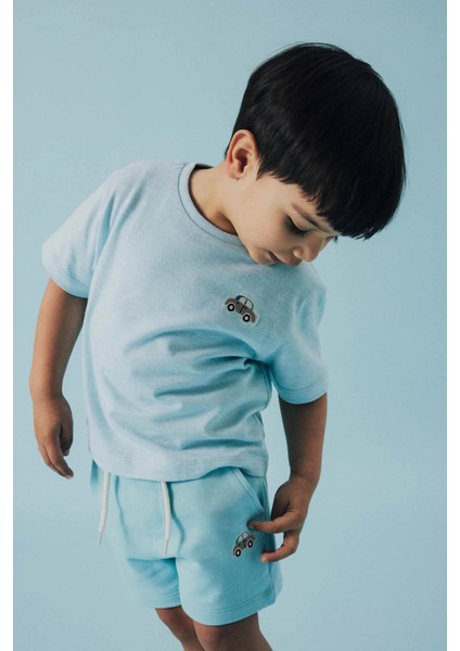 Nmmfredery Ss Nreg Top Pb Mavi Erkek Çocuk Kısa Kol T-Shirt