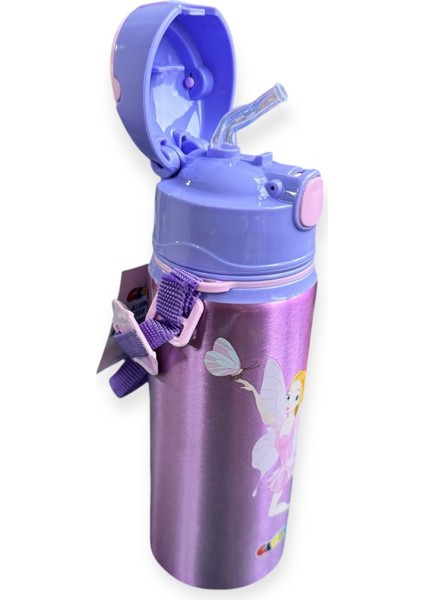 3660 Pipetli Alüminyum Metal Matara 600ML