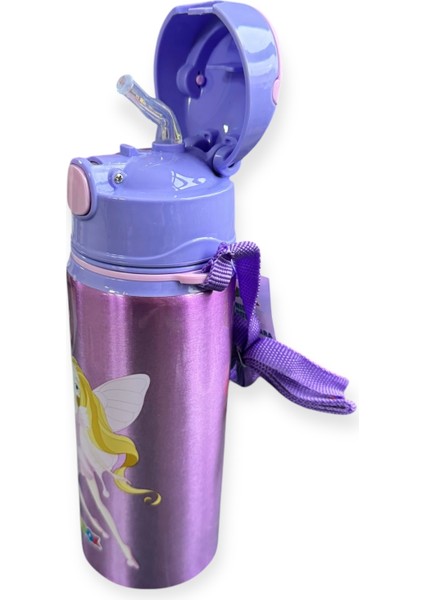 3660 Pipetli Alüminyum Metal Matara 600ML