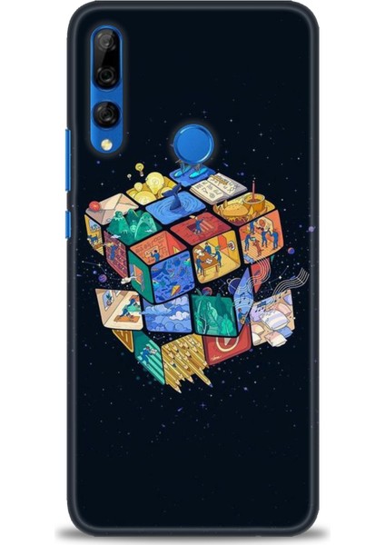 Huawei Y9 Prime 2019 Kılıf Hd Baskılı - Küplerdeki Insanlar
