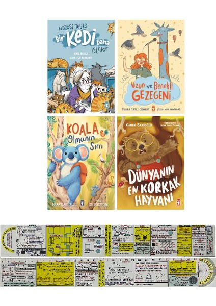 1. Sınıf Okuma Kitapları 4'lü Set/nazoşi Teyze+Benekli Gezegeni+Koala Olmanın Sırrı+En Korkak Hayvan