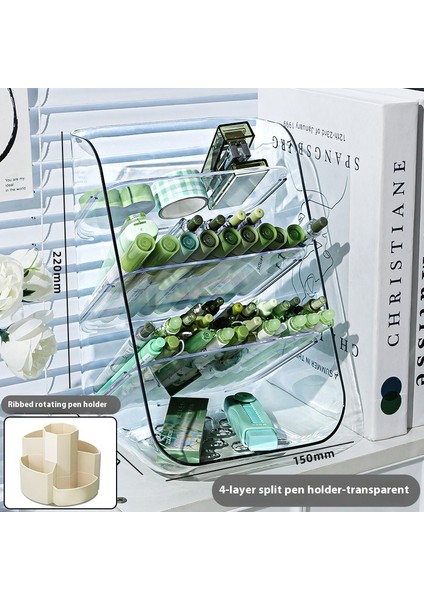 Akrilik Masaüstü Kalemlik Düzenleyici Raf (Yurt Dışından)