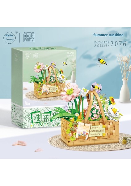 Yeni Yaratıcı Yapı Taşları Buket Ahşap Evler Monte Puzzle Çocuk Oyuncakları Süsler Hediye (Yurt Dışından)