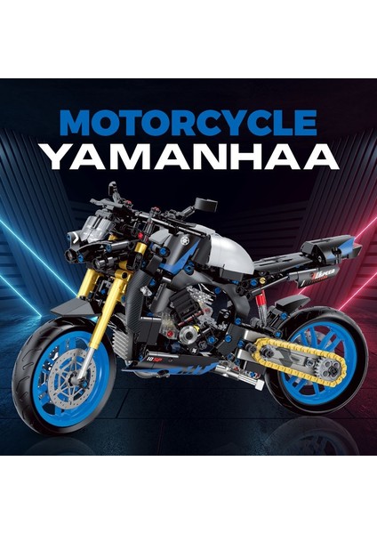 Harley Bmw Motosiklet Yapı Taşı Modeli Bulmaca Montajlı Oyuncak Araba (Yurt Dışından)