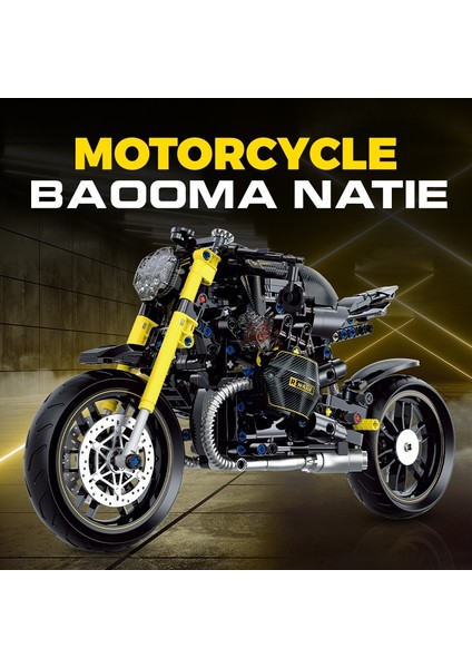 Harley Bmw Motosiklet Yapı Taşı Modeli Bulmaca Montajlı Oyuncak Araba (Yurt Dışından)