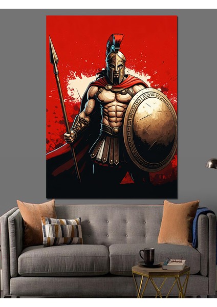 Gladyatör Savaşçı Dekoratif Kanvas - Mdf Ahşap Tablo fiyatları