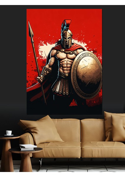 Gladyatör Savaşçı Dekoratif Kanvas - Mdf Ahşap Tablo fırsatları