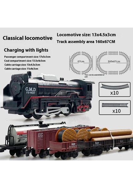Simülasyon Elektrikli Tren Parça Seti Yüksek Hızlı Tren Oyuncak Modeli (Yurt Dışından)