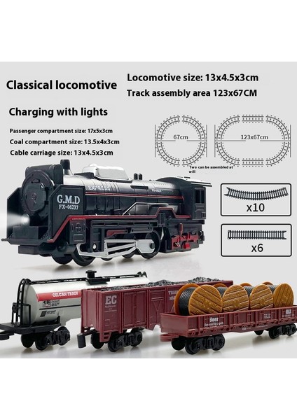 Simülasyon Elektrikli Tren Parça Seti Yüksek Hızlı Tren Oyuncak Modeli (Yurt Dışından)