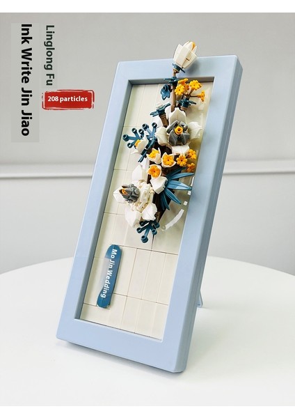 Saksı Yapı Taşı Küçük Pelet Puzzle Kız Serisi Doğum Günü Hediyesi (Yurt Dışından)